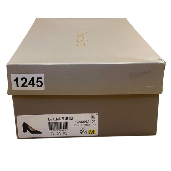 Franco Sarto Women’s Navy Blue Suede Upper L-Palma Block Heels Size 9.5M - Picture 8 of 9